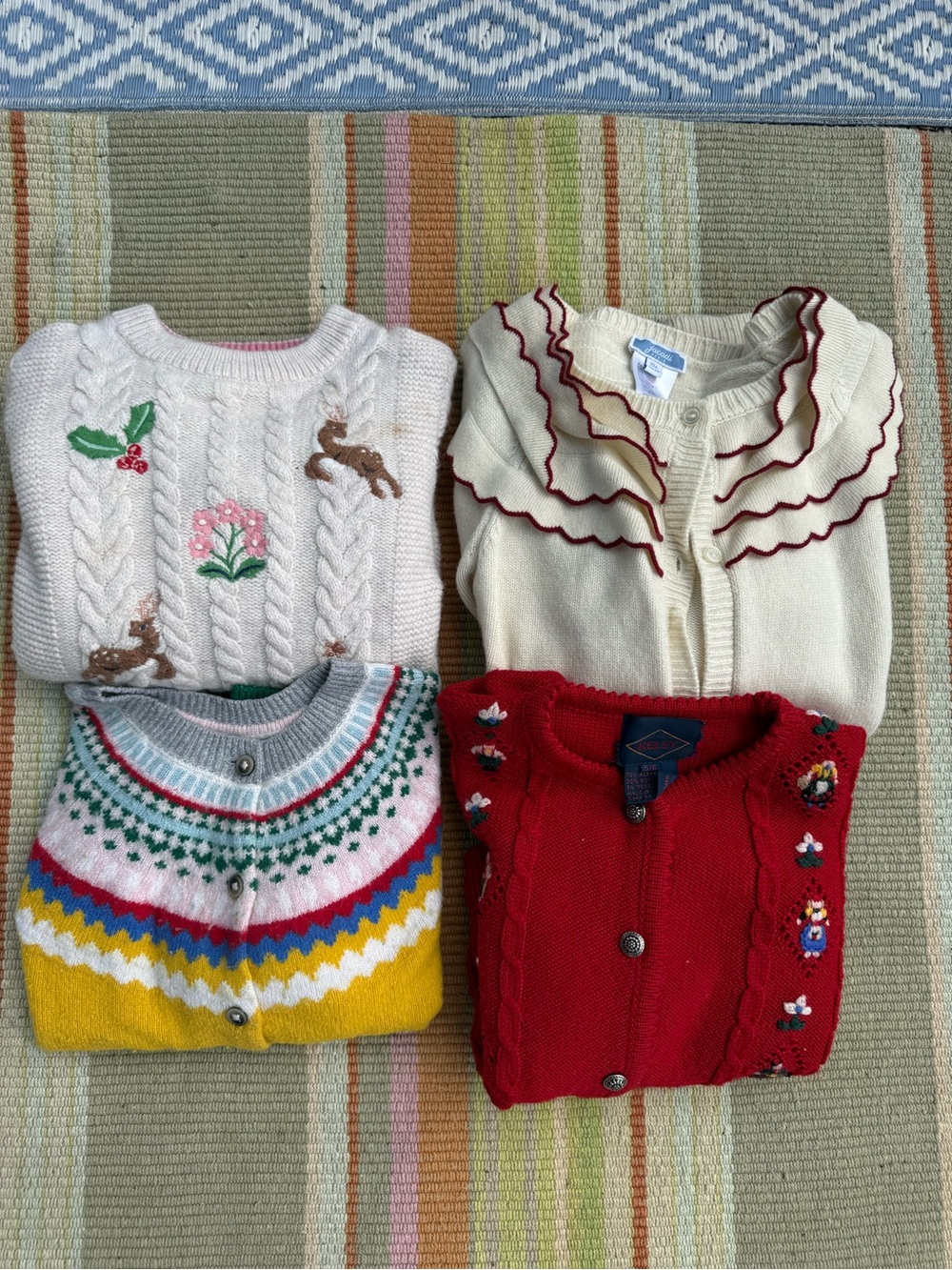 Jacadi and Mini Boden sweater bundle sizes 6-9 girls